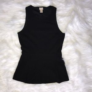Black Peplum H&M Top